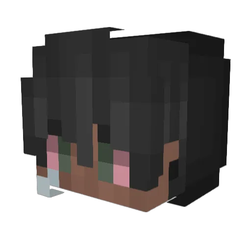 Jibdoesminecraft Minecraft avatar head, 3D render