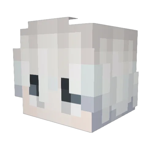 Jibyn Minecraft avatar head, 3D render