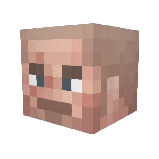 Jibzyy Minecraft avatar head, 3D render