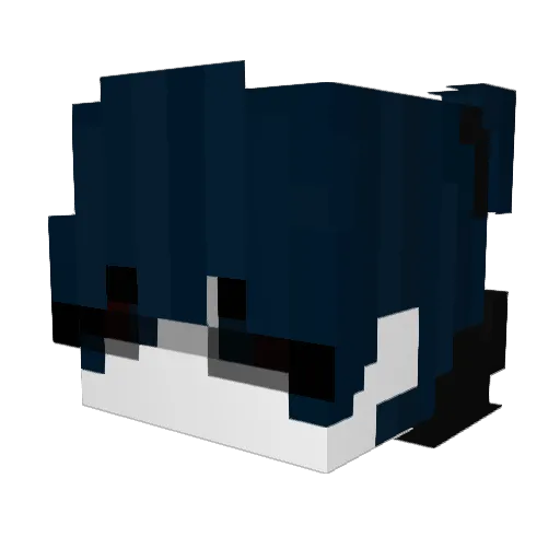 Jichuk01 Minecraft avatar head, 3D render