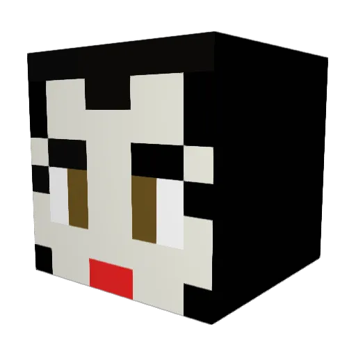 JicoCat13 Minecraft avatar head, 3D render