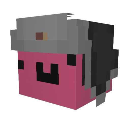 Jicss Minecraft avatar head, 3D render