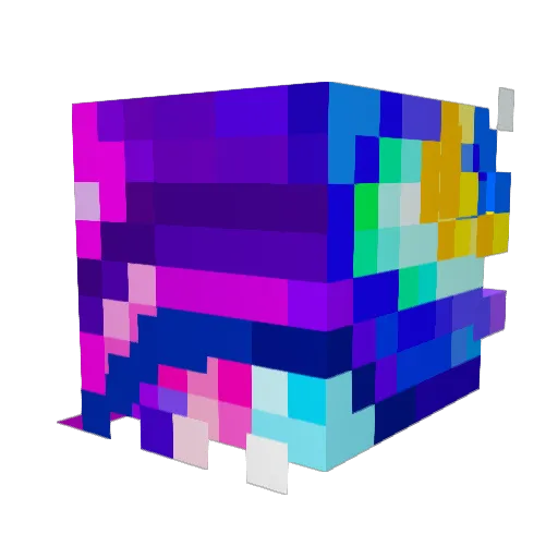 Jidy36 Minecraft avatar head, 3D render