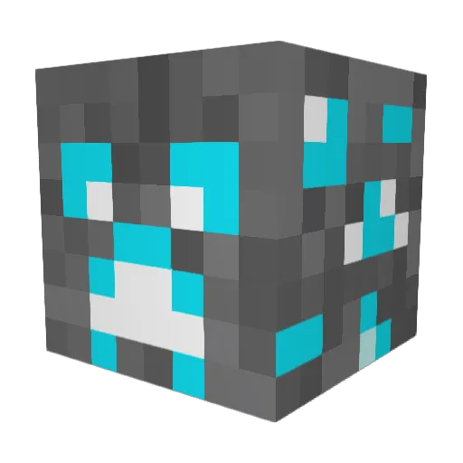 Jiekai Minecraft avatar head, 3D render