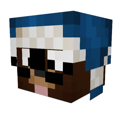 Jiesel Minecraft avatar head, 3D render