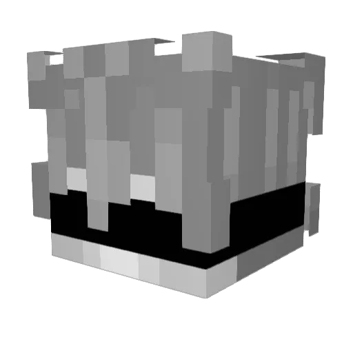Jiffyx_ Minecraft avatar head, 3D render
