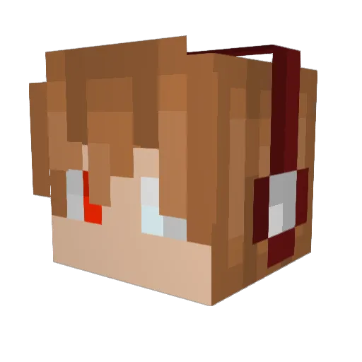 Jifxrs_ Minecraft avatar head, 3D render