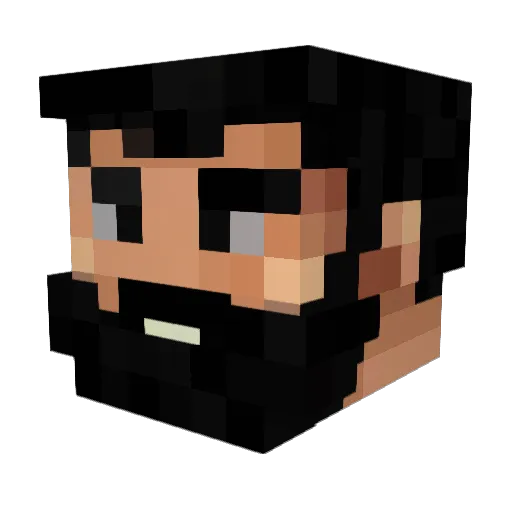 JigReynolds Minecraft avatar head, 3D render