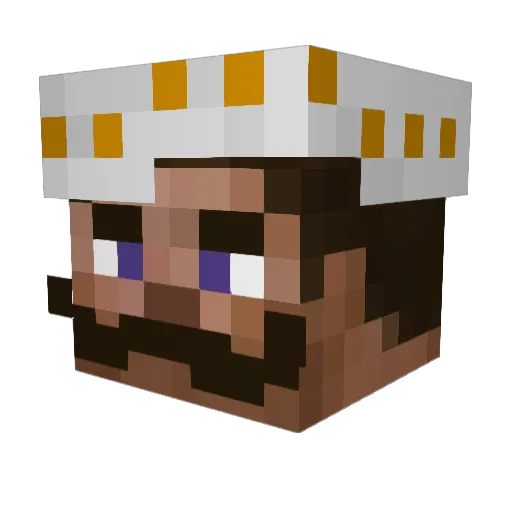 JigenDaisuuke Minecraft avatar head, 3D render