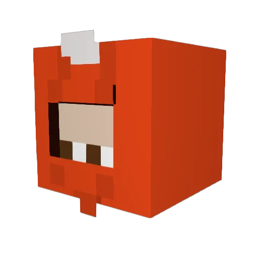 JiggleyWiggley Minecraft avatar head, 3D render