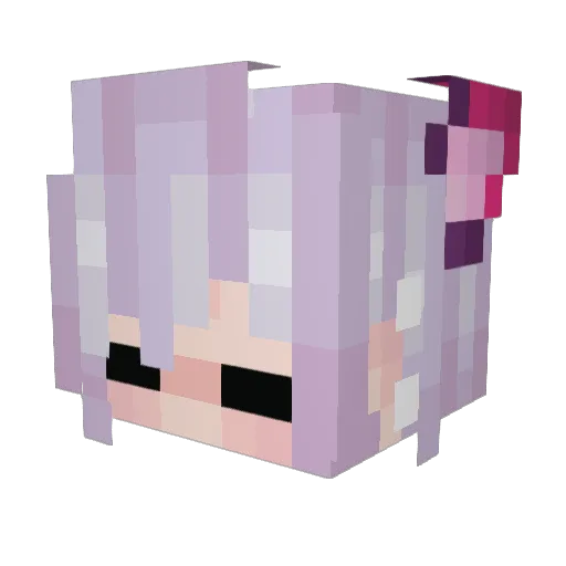 Jiggly0Puff Minecraft avatar head, 3D render
