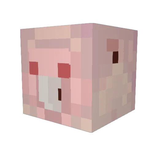JigglyJowls Minecraft avatar head, 3D render