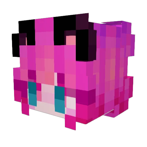 JigglyKnight Minecraft avatar head, 3D render