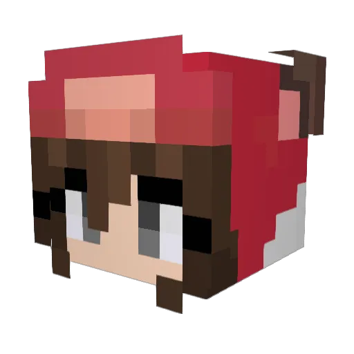 JigglyUdders Minecraft avatar head, 3D render