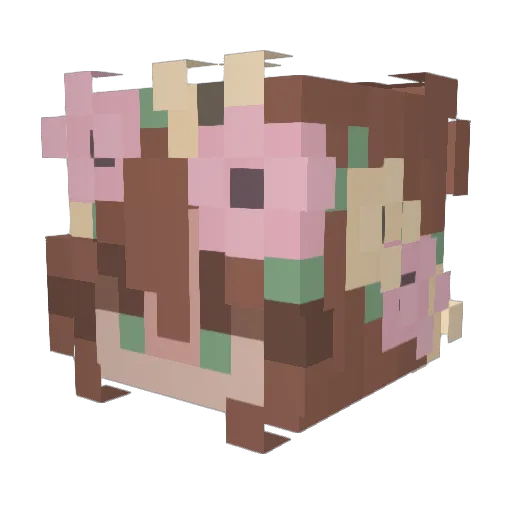 JiggsKacey Minecraft avatar head, 3D render