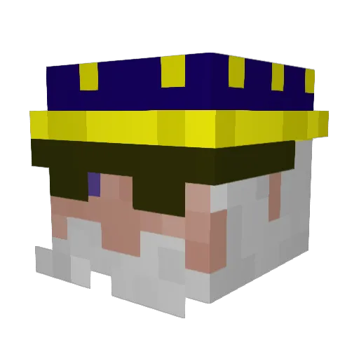 JiggyDonPablo Minecraft avatar head, 3D render