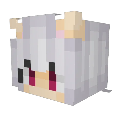 Jiggygiles Minecraft avatar head, 3D render