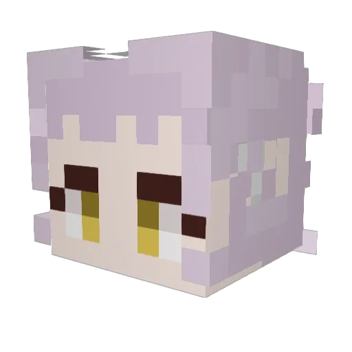 Jigoh Minecraft avatar head, 3D render