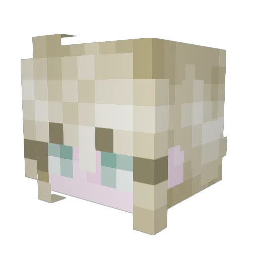 JigokMan Minecraft avatar head, 3D render