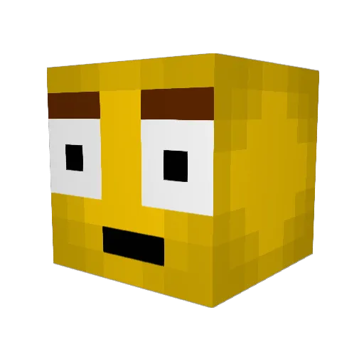 Jigoriy1 Minecraft avatar head, 3D render