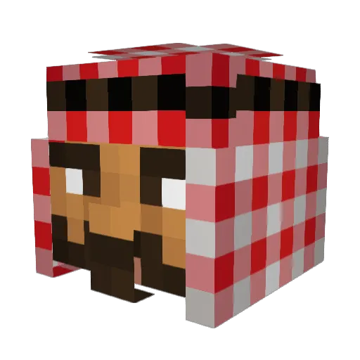 Jihadi_Jeek Minecraft avatar head, 3D render
