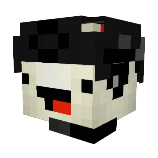 Jihalizad Minecraft avatar head, 3D render