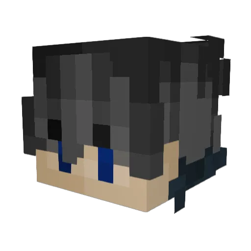 Jihansupremacy Minecraft avatar head, 3D render