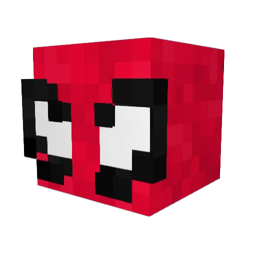 Jiiiky Minecraft avatar head, 3D render