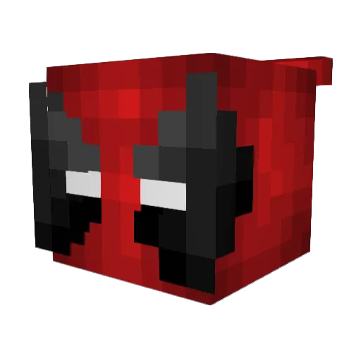 Jiixey Minecraft avatar head, 3D render