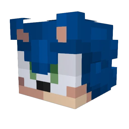 JikanHaruno Minecraft avatar head, 3D render