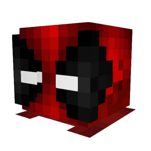 Jikayou Minecraft avatar head, 3D render