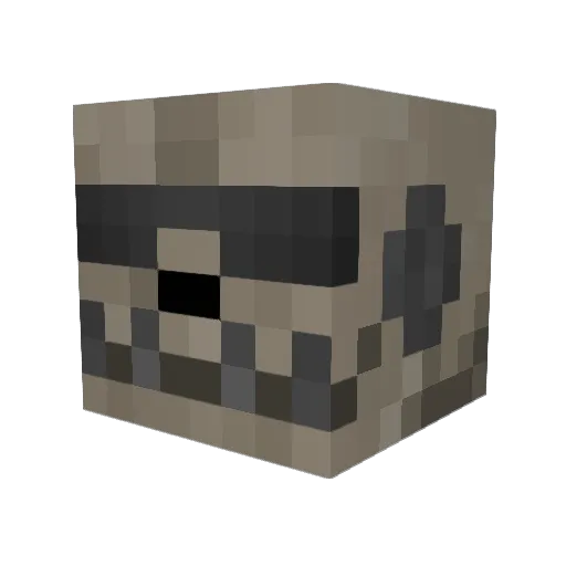 Jikkur Minecraft avatar head, 3D render
