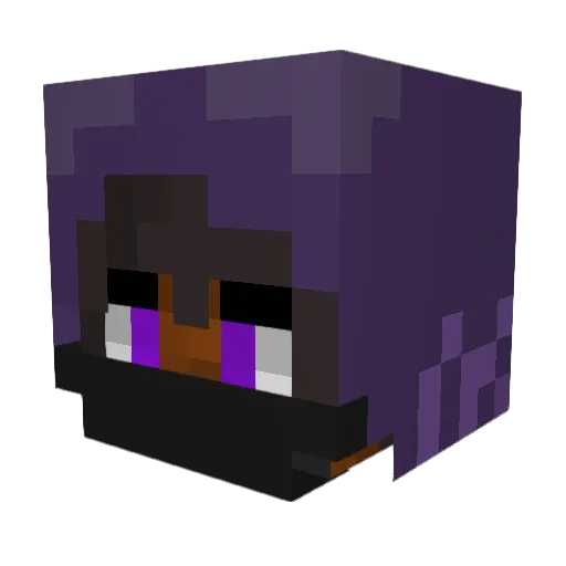 Jikzir Minecraft avatar head, 3D render
