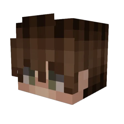 JilianMC Minecraft avatar head, 3D render