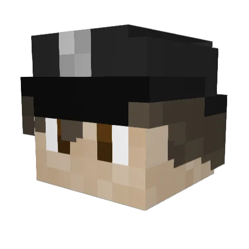 Jill6432 Minecraft avatar head, 3D render
