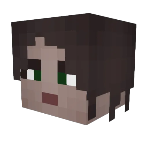 JillValentine78 Minecraft avatar head, 3D render