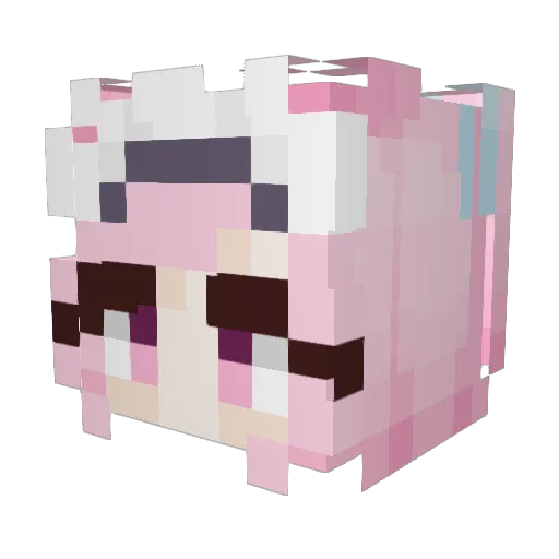 Jill_Stingray__ Minecraft avatar head, 3D render
