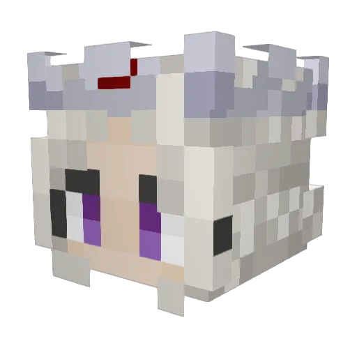 Jillannsch Minecraft avatar head, 3D render