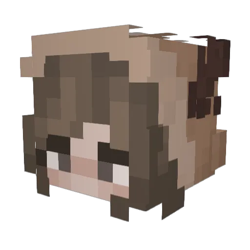 Jillyfishes Minecraft avatar head, 3D render