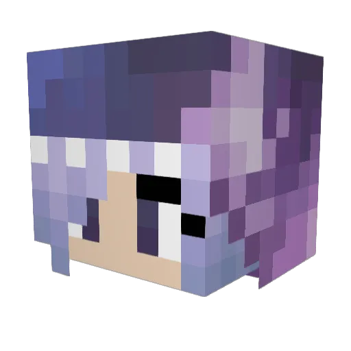 Jilynx Minecraft avatar head, 3D render
