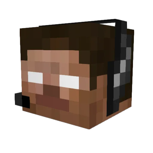 Jim335 Minecraft avatar head, 3D render