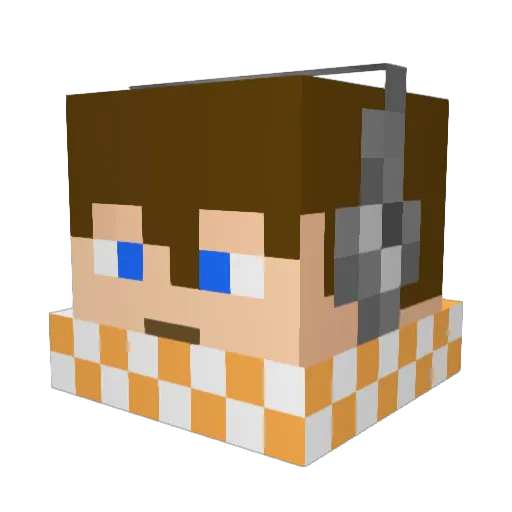 JimAlx Minecraft avatar head, 3D render