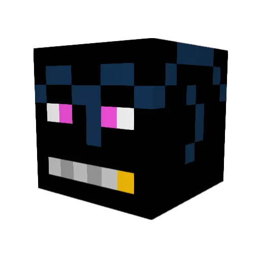JimGimp Minecraft avatar head, 3D render