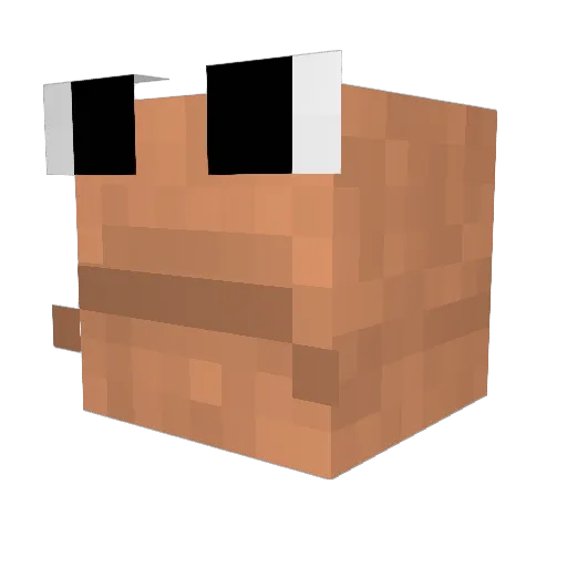 JimHalpertOffice Minecraft avatar head, 3D render