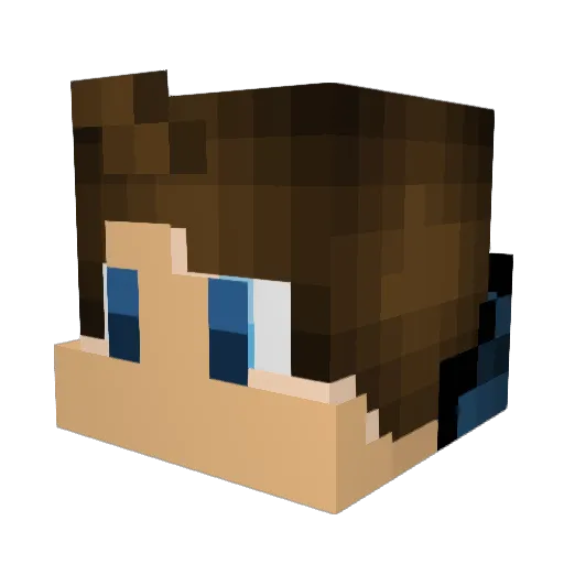 JimJam65 Minecraft avatar head, 3D render
