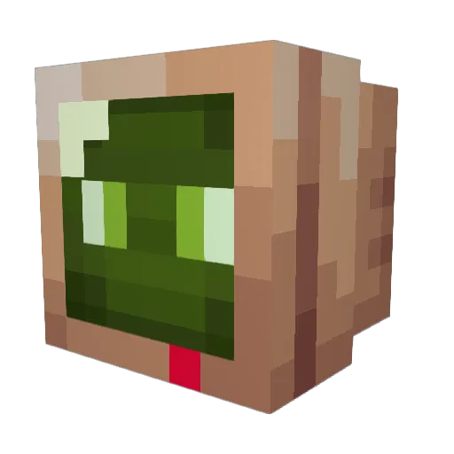 JimJamCrabMan Minecraft avatar head, 3D render