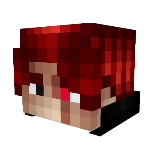JimJamGG Minecraft avatar head, 3D render