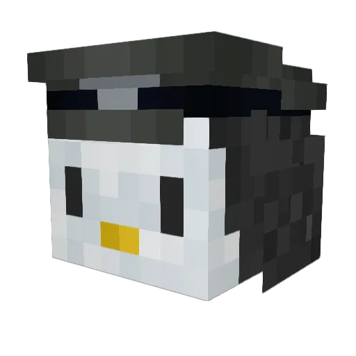 JimPixx Minecraft avatar head, 3D render