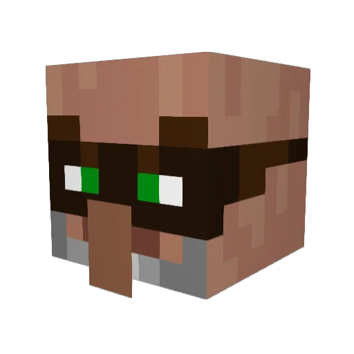 JimRaynorPL Minecraft avatar head, 3D render