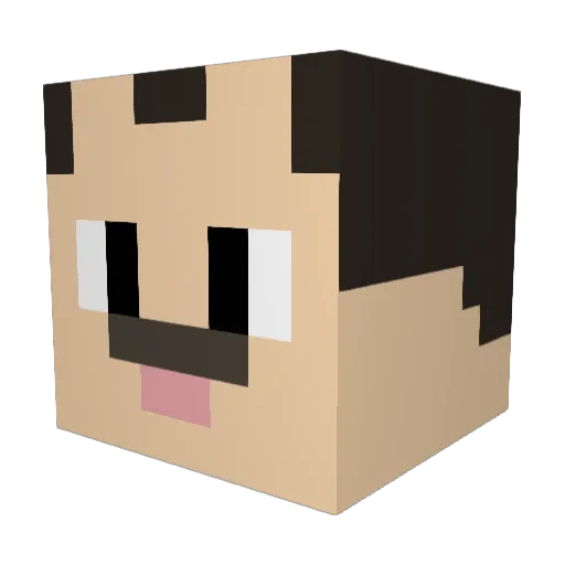 JimTheConqueror Minecraft avatar head, 3D render